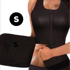 SMALL ZIPPER VEST/ADJUSTABLE WAIST TRAINER